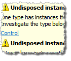 Undisposed instances analysis issue