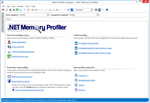 .NET Memory Profiler Start Screen